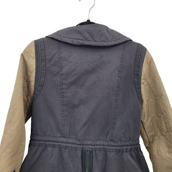 Sam Edelman Jacket Quilted Drawstring Black S Riding Equestrian Utilitarian - Picture 14 of 16